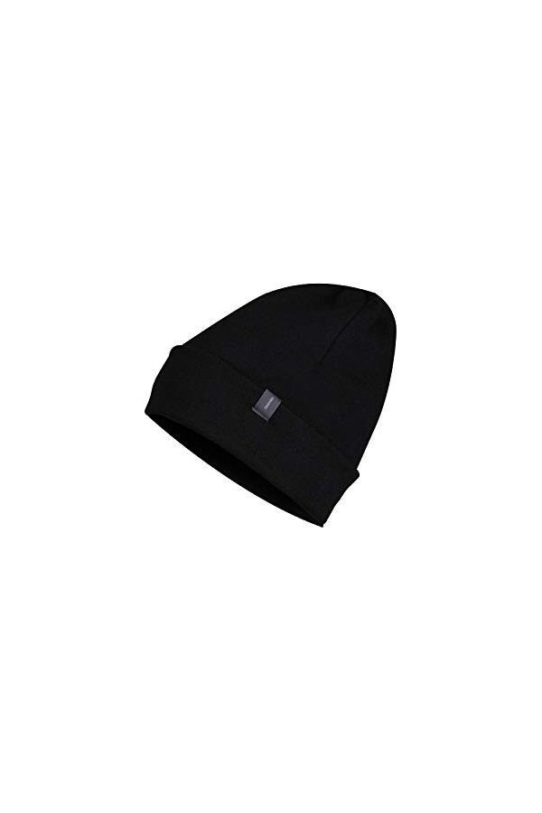 DILLING Bonnet en tissu éponge de laine Bleu pétrole Mélange de gris foncés Einheitsgröße