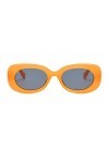 Long Keeper Lunettes de Soleil Femmes ovale retro Protection UV400 Ronde Plastique lunette de Soleil