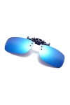 KoKoBin Lunettes de soleil polarisées avec clip anti-éblouissement - Pour homme et femme. - Bleu -