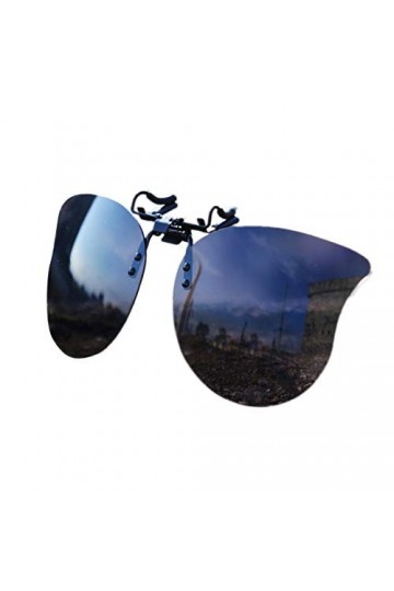 Clip Polarisé Lunettes de Soleil Sans Cadre Flip Up Lentille de Style pour Lunette de Vue de extérieure/conduite/pêche
