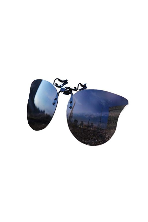 Clip Polarisé Lunettes de Soleil Sans Cadre Flip Up Lentille de Style pour Lunette de Vue de extérieure/conduite/pêche