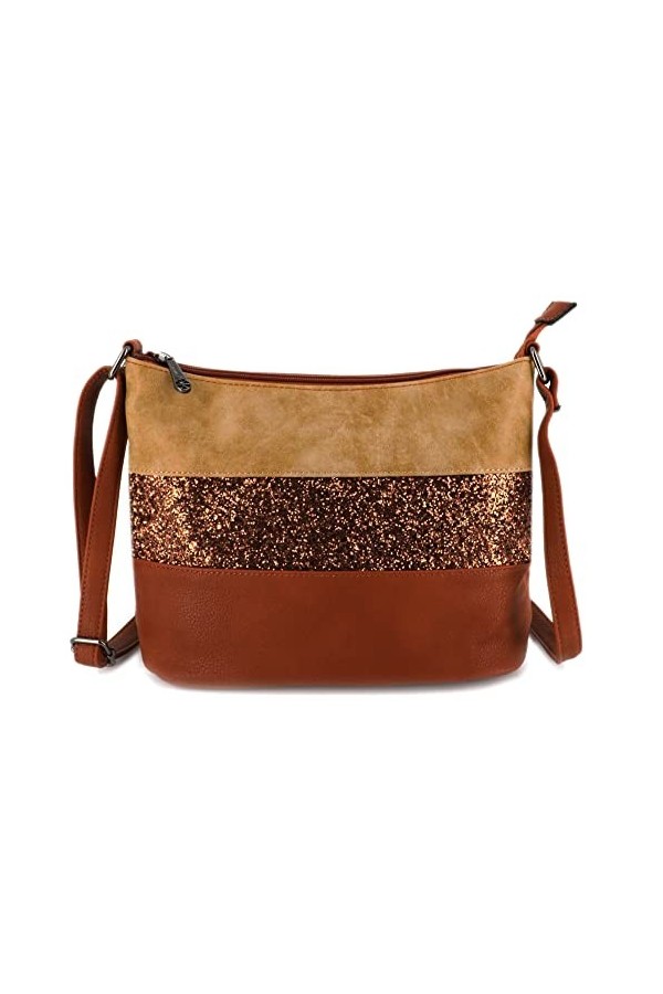 Gallantry - Sac Bandoulière Femme Paillettes Elégant - Sacoche Messenger Porté Epaule Tendance Multicolore Souple - Besace Sa