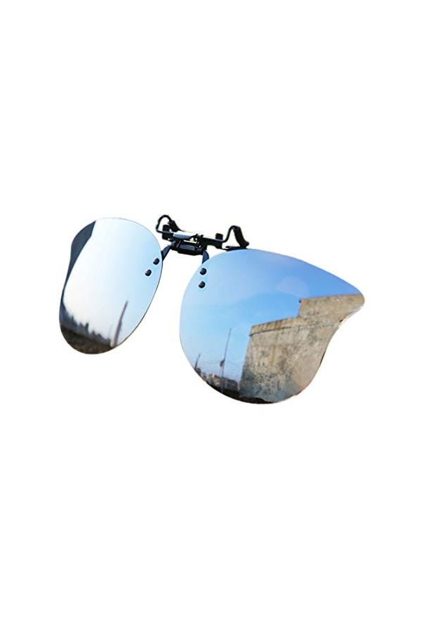 Clip Polarisé Lunettes de Soleil Sans Cadre Flip Up Lentille de Style pour Lunette de Vue de extérieure/conduite/pêche