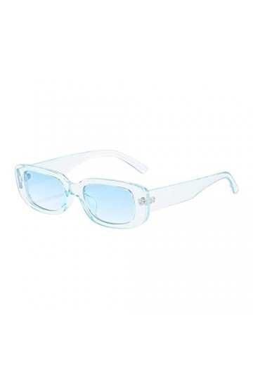 kowaku Lunettes de soleil rectangulaires Hommes Tendance Chunky Lunettes Léger Portable Élégant Style Rétro Lunettes de Solei