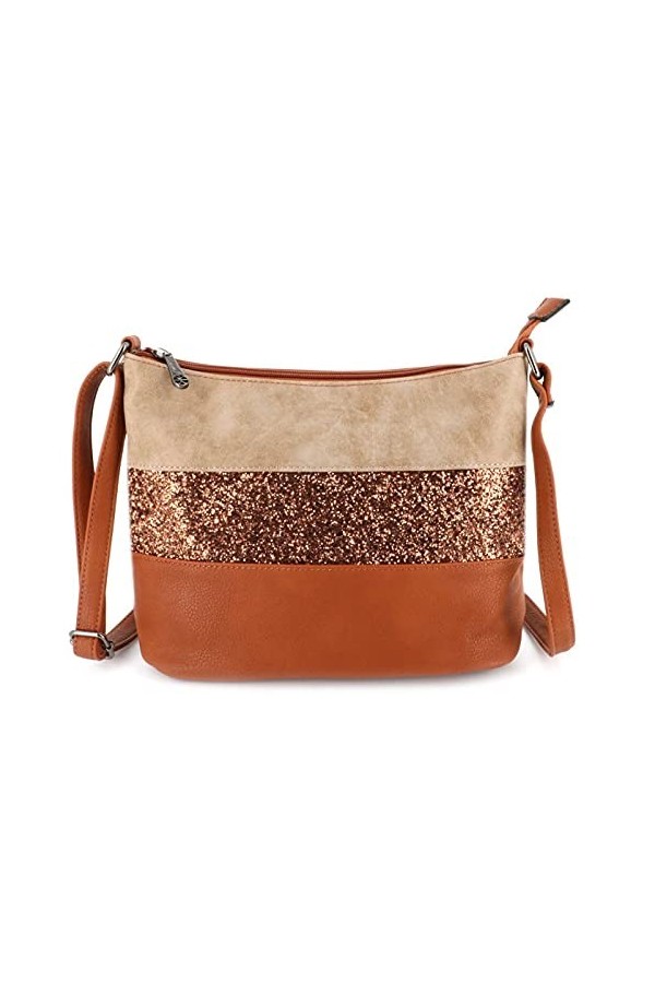Gallantry - Sac Bandoulière Femme Paillettes Elégant - Sacoche Messenger Porté Epaule Tendance Multicolore Souple - Besace Sa