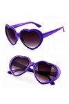Lunettes de soleil femme vintage coeur - rigolotes - lolita - polarisées uv400 - violet - casual - moderne - fille