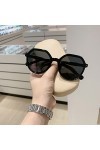 Tsm713 Lunettes de soleil fines rétro tendance pour femme, Noir , taille unique