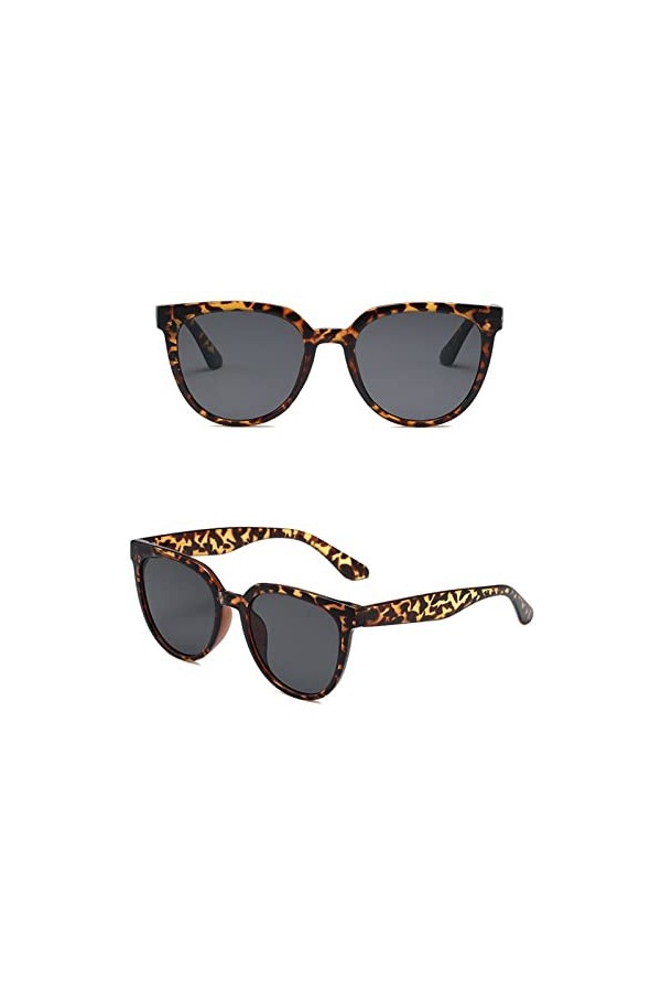 Dorjuli Lunettes de soleil polarisées rétro pour femme - Lunettes de soleil sans monture - Vision claire - Confortable - Haut