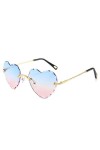 MISUVRSE Femmes Lunettes Soleil Monture Lunettes Soleil Coeur Lunettes Soleil En Forme Coeur Lunettes Fête Bachelorette Lunet