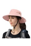 Chapeau de Soleil Boonie Protection UV Mesh Réglable Seau de Pêche Queue de Cheval Cap - Gris - Medium