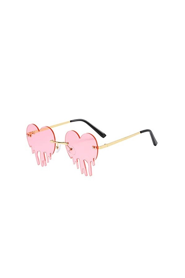 Lunettes de soleil pour femme - En forme de cœur - Lunettes de soleil - Lunettes de soleil - Lunettes de soleil tendance - Lu