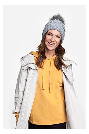 PaMaMi Bonnet pour Femme | Accessoires d’Hiver | 85% Acrylique 15% Polyamide | Circonférence : 55-58 cm | Gel Mordant | Bonne