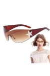 Y2Kk Lunettes de soleil Y2K pour femme, lunettes de soleil Y2K, lunettes de soleil Y2K, lunettes de sport UV400 pour lextéri