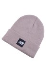 New Balanc Adult Knit Cuffed Beanie with Flying NB Woven Patch Logo, Mindful Grey