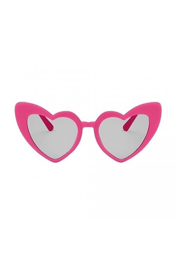 Anulely Lunettes de soleil coeur pour femme | Lunettes rétro colorées de style cœur avec protection UV,Lunettes de couleur bo