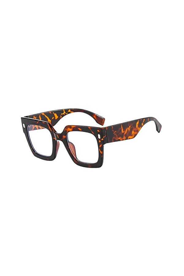 Dorjuli Lunettes de soleil pour femme - Mode surdimensionnée - Lunettes de soleil carrées - Tendance - Mode hippie - Couleurs