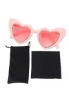 LUTER Lunettes de Soleil Coeur, Lunettes de Fête Lunettes de Saint Valentin Lunettes de Soleil de Mariée Lunettes de Soleil e