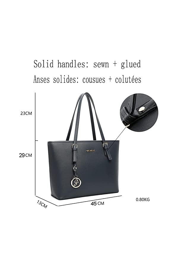Gallantry - Sac de cours Cabas FEMININ Noir , Noir Simple, Taille unique