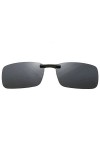 Lunettes de soleil polarisées unisexes à clipser - Anti-UVA et UVB - Pour conduite, pêche, cyclisme, vacances, soleil - Pour 