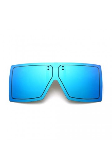 YAMEIZE Clip Oversized sur la Mode polarisée - Lunettes de Soleil de Protection UV pour Femmes Hommes Lunettes Trendy Flip-up