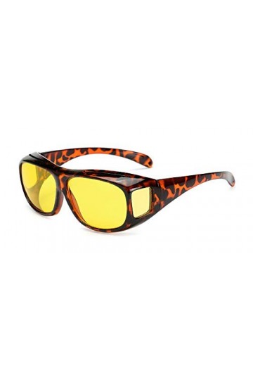 KINLOU Hommes et Femmes Lunettes de soleil - Lunettes de Vision Nocturne Polarisée/Lunettes de Soleil UV400 pour Porteurs de 
