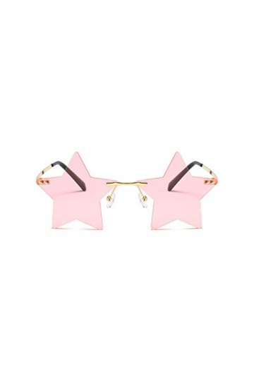 Lunettes de soleil vintage pour femmes Lunettes de soleil papillon Lunettes de soleil classiques sans cadre UV Lunettes de so