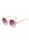 Dorjuli Lunettes de soleil pour femme - Lunettes de soleil classiques sans monture - Lunettes de soleil amusantes - Motif yeu