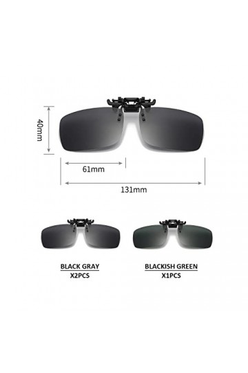 TAFACE 3 clips de lunettes de soleil, clips de lunettes de soleil, clips de lunettes de soleil à la mode, clips de lunettes d