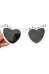 Lunettes de soleil de fête de mariage pour femme été extérieur Just Married Lettre Cadre de lunettes tendance féminine pour a