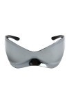 OCKULT Y2k Lunettes de soleil de sport futuristes surdimensionnées punk lunettes de soleil ombres hommes femmes sans monture 