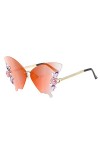 Lunettes de soleil papillon avec strass - Cadeau pour femme - Lunettes de soleil tendance - Lunettes de soleil tactiques C, 