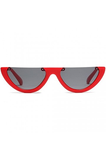 Morningmo Lunettes de soleil rétro tendance pour femme demi-monture sans monture super cool pour femmes polarisées protection