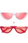 Morningmo Lunettes de soleil rétro tendance pour femme demi-monture sans monture super cool pour femmes polarisées protection
