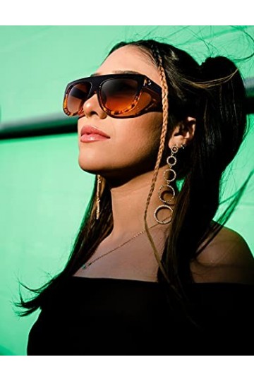 GQUEEN Lunettes de soleil Femmes Grandes Oversized Carré Retro Vintage Shades MOS9