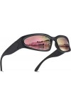 ZMNVEG Lunettes de soleil de sport enveloppantes pour homme et femme - Tendance - Ovale - Monture épaisse - Élégantes - Prote