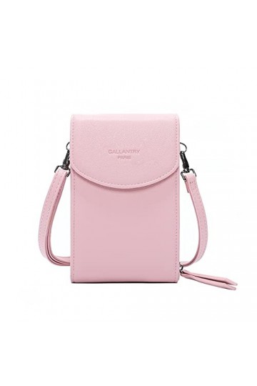 Gallantry - Sac Pochette Bandoulière Pour Téléphone Portable Femmes - Mini Sac Smartphone Zippé 6.5 Pouces Max Pour Iphone 12