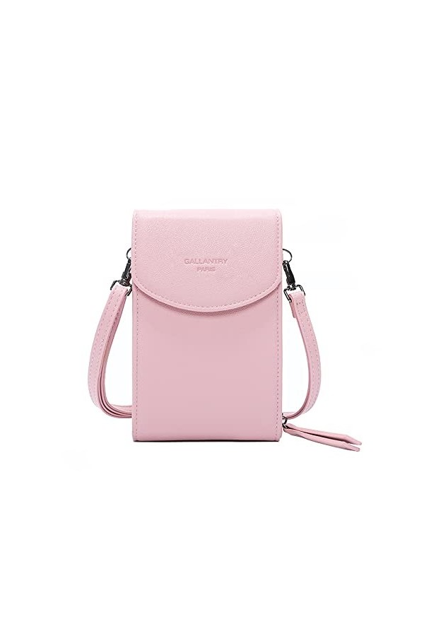 Gallantry - Sac Pochette Bandoulière Pour Téléphone Portable Femmes - Mini Sac Smartphone Zippé 6.5 Pouces Max Pour Iphone 12