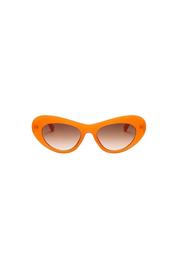 Dorjuli Lunettes de soleil polarisées rétro pour femme - Lunettes de soleil sans monture - Lunettes de soleil UV dété confor