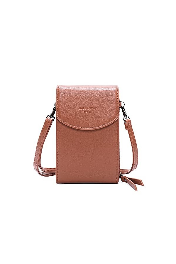 Gallantry - Sac Pochette Bandoulière Pour Téléphone Portable Femmes - Mini Sac Smartphone Zippé 6.5 Pouces Max Pour Iphone 12