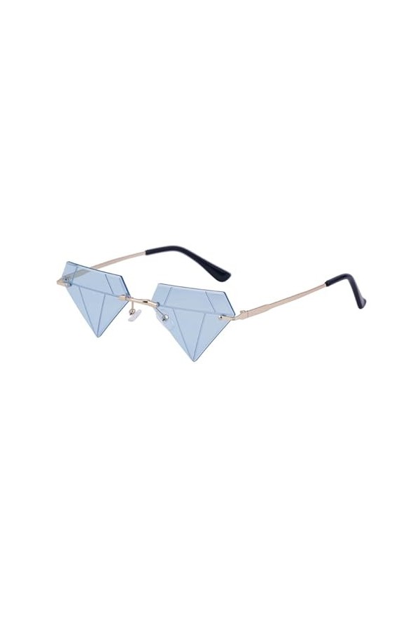 MISUVRSE Lunettes Soleil Monture Pour Femmes Lunettes Soleil En Forme Diamant Triangulaire Lunettes Soleil Cadre Lunettes Sol