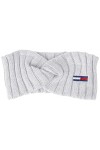 Tommy Hilfiger TJW Flag Headband Bonnet tricoté, Silver Grey Heather, Taille Unique Femme