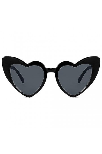 haierdidi Lunettes de soleil rétro en forme de cœur - Lunettes de soleil vintage en forme de cœur - Lunettes de soleil pour f