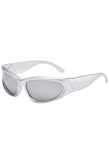 Dollger Trendy Wrap Around Lunettes de soleil Femmes Hommes Y2k Fashion Shades Lunettes de soleil futuristes ovales