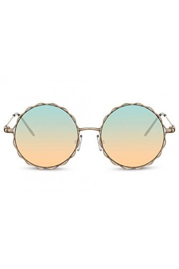 Cheapass Lunettes de Soleil Petit Style Rétro en Métal avec un Pont Vintage Protection UV400 Hommes Femmes