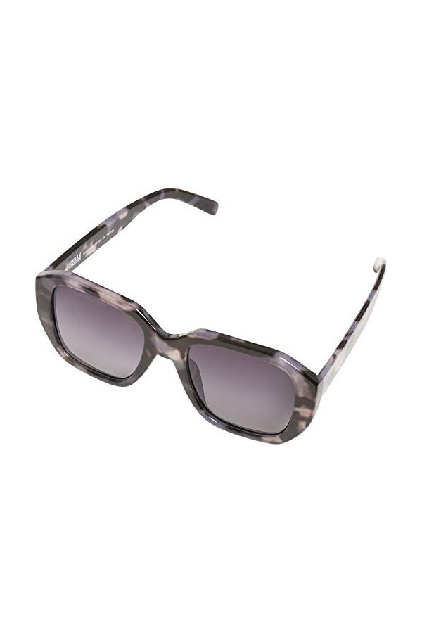 Urban Classics 113 Sunglasses UC, Lunettes de Soleil Mixte, Gris Leo/Noir, Taille Unique