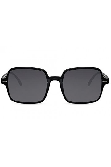 Cheapass Lunettes de Soleil Monture Unique Verte Transparente Octagonale avec Verres Verts Dégradés Protection UV400 Hommes F