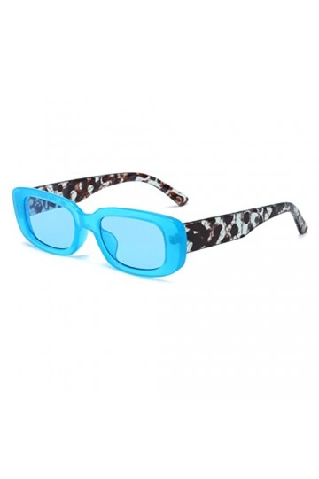 Long Keeper Lunettes de Soleil Rectangulaires Vintage Protection UV400 Lunettes Carrées Rétro pour Femmes Homme