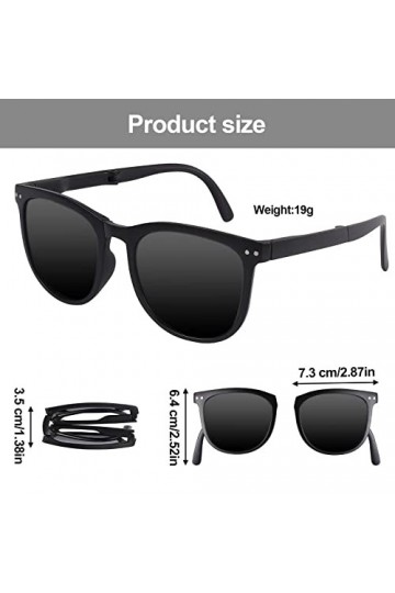 2 PCS Lunettes de Soleil Polarisées pour Homme et Femmes, Classiques Lunettes de Soleil Protection UV400 Rétro, Lunettes de s