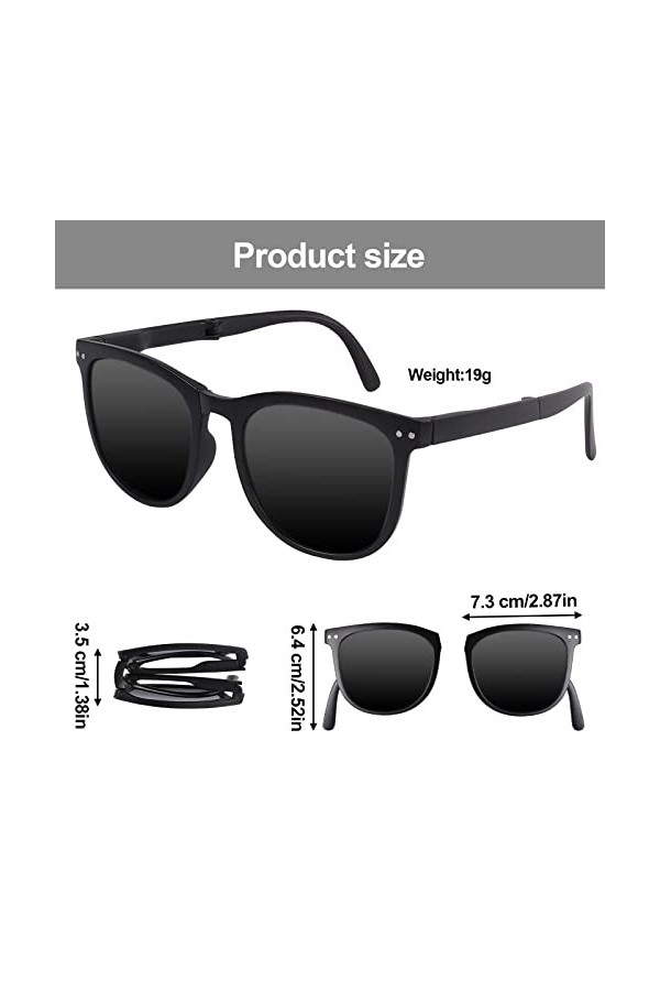 2 PCS Lunettes de Soleil Polarisées pour Homme et Femmes, Classiques Lunettes de Soleil Protection UV400 Rétro, Lunettes de s