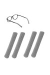 4pcs Coussinet Oreille Lunettes, Doux Tricoté en Coton Antidérapant, Embouts pour Branches de Lunettes, Manchon de Bras de Lu
